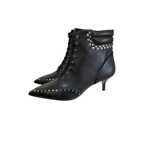 Coach x Tabitha Simmons Lace Up Bootie Womens Size 7.5 Victorian Witchy Black - Picture 4 of 10